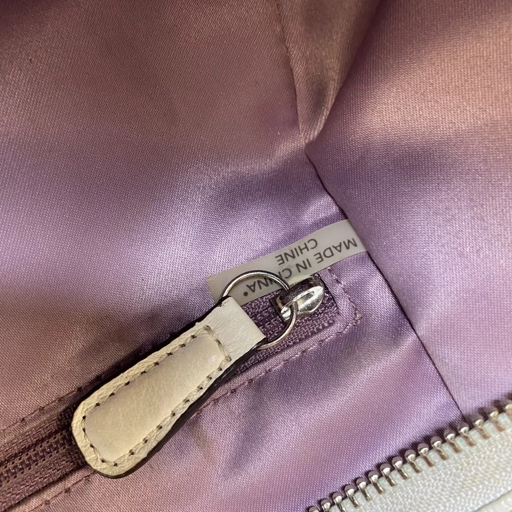 Coach Madison Phoebe‎ Cream Taupe Pebbled Leather Shoulder Bag Purse F31303